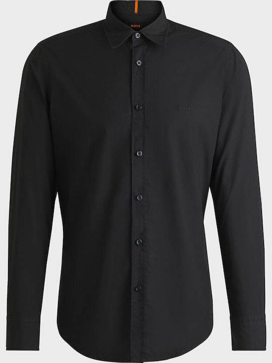 M Relegant 6 M Long-sleeved Cotton Shirt Black