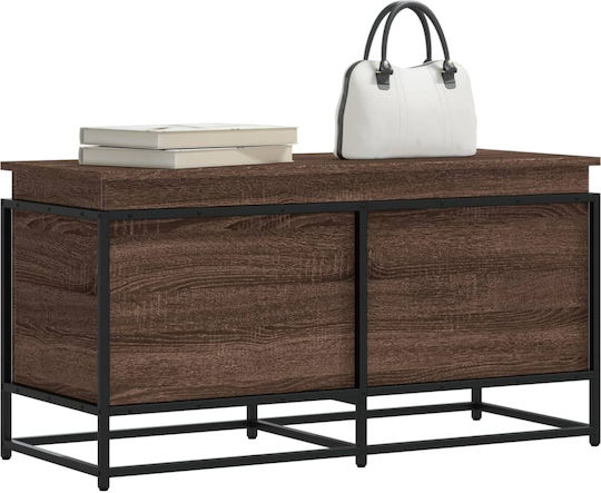 vidaXL Dekorative Truhe Hölzernes Braun 100x40x51.5cm