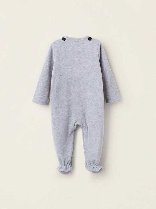 Zippy Baby Bodysuit Long-Sleeved Grey Melange