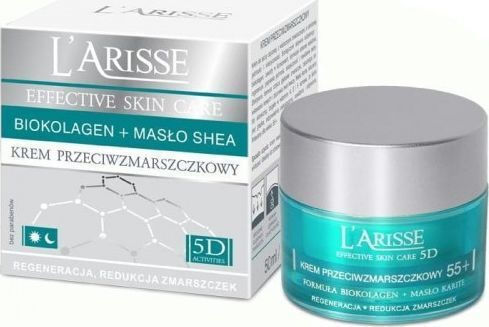 Ava Laboratorium L'arisse 5D Bio-Collagen & Shea Butter 55+ Moisturizing & Anti-Aging Day Face Cream with Collagen 50ml