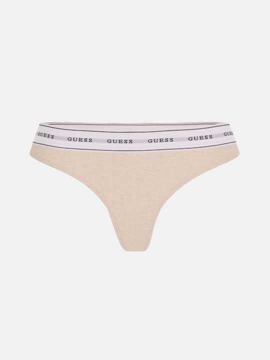 Guess Carrie Cotton Women's String Biege