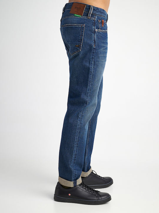Hardy Men's Jeans Pants with Regular Straight Fit Blue