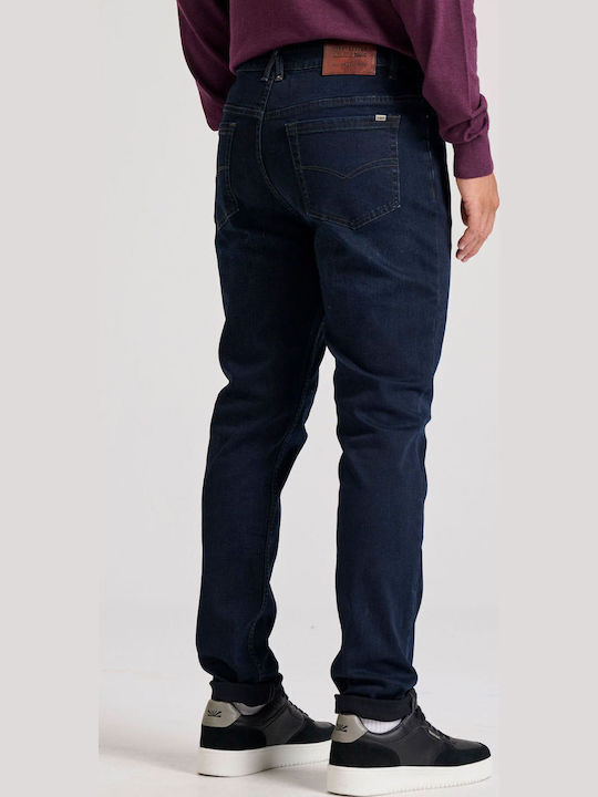 Men's Jeans Pants with Slim Tapered Fit Blue Black