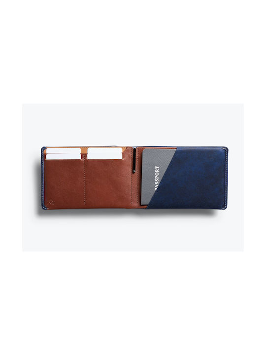 Bellroy Men's Leather Travel Wallet with RFID Blue