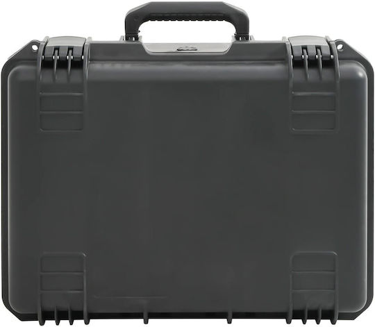 vidaXL Camera Case with Wheels Black