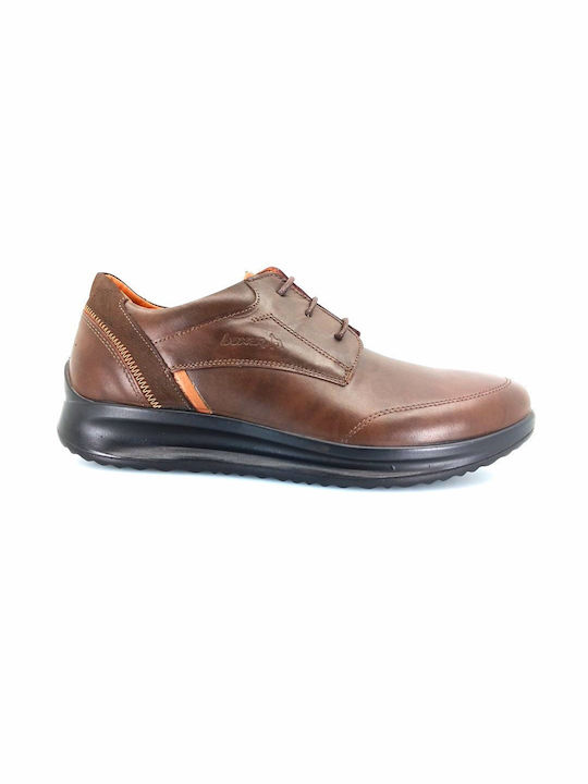 Boxer Men's Leather Casual Shoes Brown