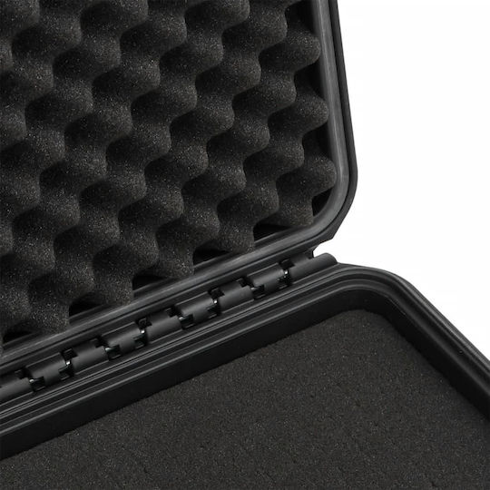 vidaXL Camera Case with Wheels Black