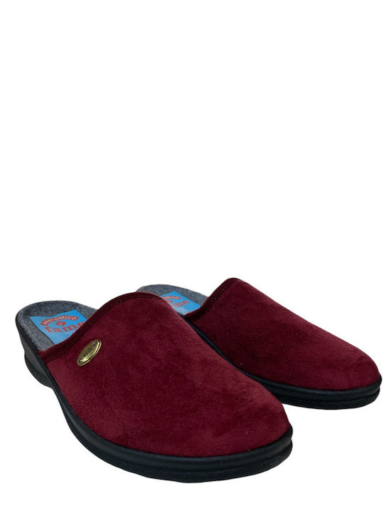 FAME Winter Women's Slippers in Burgundy color