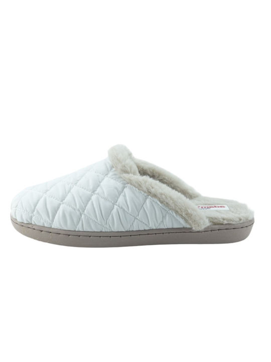 Adam's Shoes Winter Women's Slippers in White color