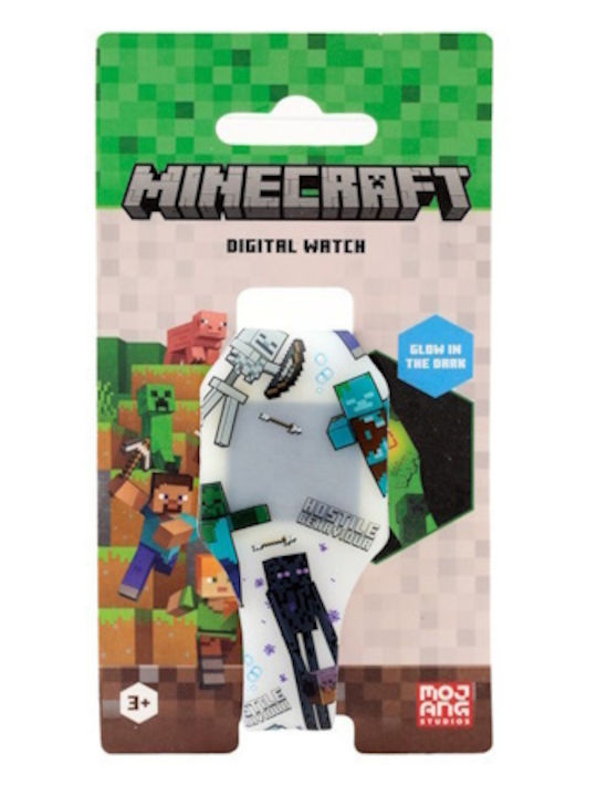 Minecraft Παιδικό Ψηφιακό Ρολόι Πολύχρωμο (Διάφορα Σχέδια) 1τμχ