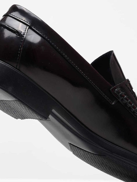 Men's Leather Loafers Burgundy