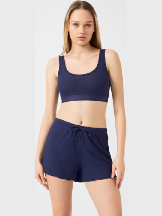 Women's Bra without Padding Blue