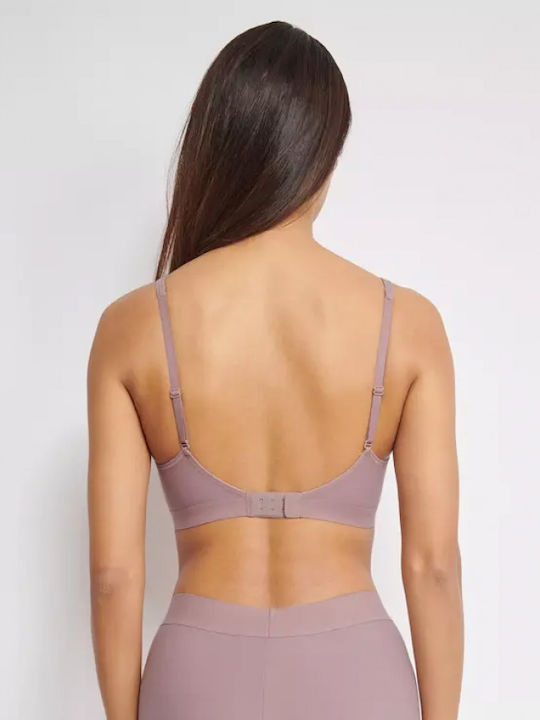 Women's Bra with Light Padding Foggy Mauve