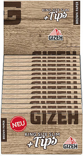 Gizeh Cigarette Rolling Papers King Size with Cone Tips 34 sheets 34pcs