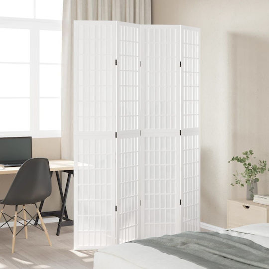 vidaXL Decorativ Paravan Lemn cu 4 Panouri 140x220cm