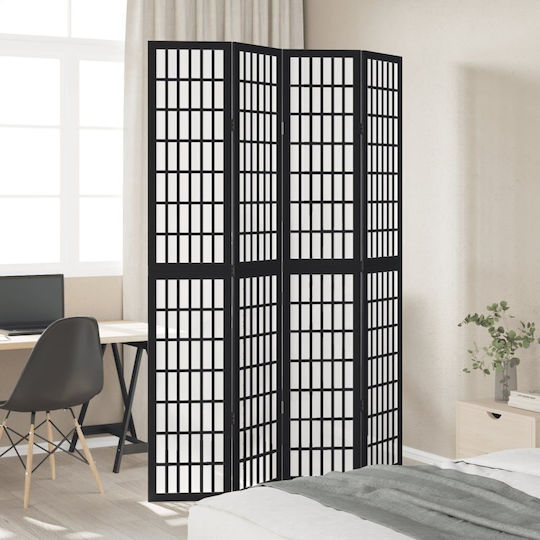 vidaXL Διακοσμητικό Παραβάν Ξύλινο με 4 Φύλλα 140x220cm