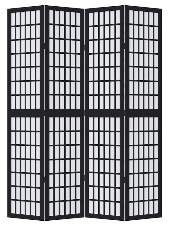 vidaXL Διακοσμητικό Παραβάν Ξύλινο με 4 Φύλλα 140x200cm