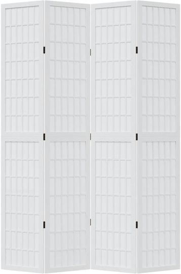 vidaXL Decorativ Paravan Lemn cu 4 Panouri 140x220cm