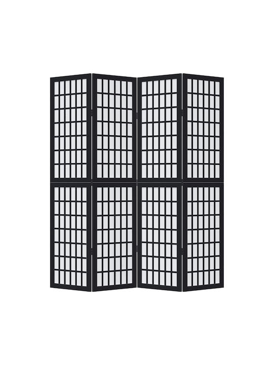 vidaXL Decorativ Paravan Lemn cu 4 Panouri 140x180cm