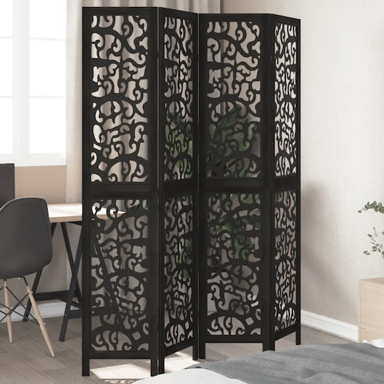 vidaXL Decorativ Paravan Lemn cu 4 Panouri 140x200cm