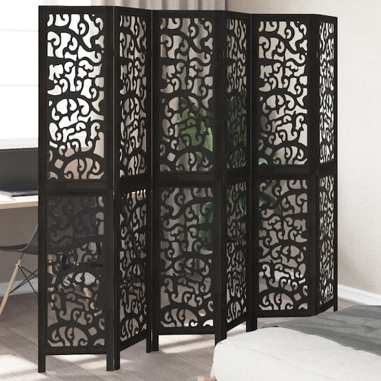 vidaXL Dekorativer Raumteiler Hölzernes mit 6 Paneelen 210x200cm