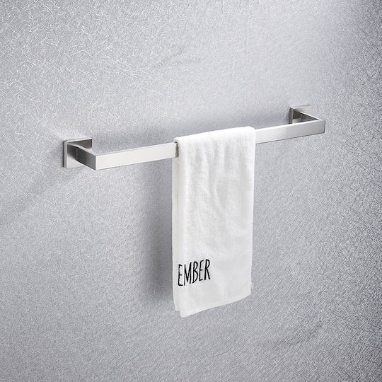Badezimmer-Accessoire-Set Metall Silber 4Stück