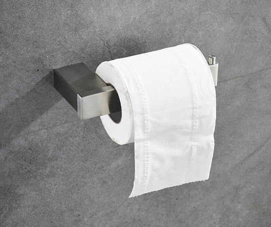 Metal Bathroom Accessory Set Silver 4pcs