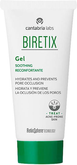 Cantabria labs Biretix Ενυδατικό Gel Προσώπου κατά των Ατελειών & της Ακμής με Ρετινόλη & Aloe Vera 50ml