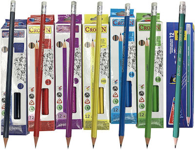 Justnote Pencil Set with Eraser 12pcs