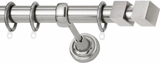 Metallisches Vorhangstange Sierra Einzeln Φ25mm 200cm Nikel Satin A298985_19993 Metallisches Vorhangstange Sierra Einzeln Φ25mm 200cm Nikel Satin A298985_19993