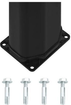 BS Ντουζιέρα Πισίνας Ηλιακή από PVC 220x19.5x19.5εκ. Μαύρη