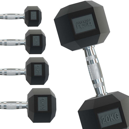 30023 Βαράκι Εξάγωνο Λαστιχένιο 1 x 5kg