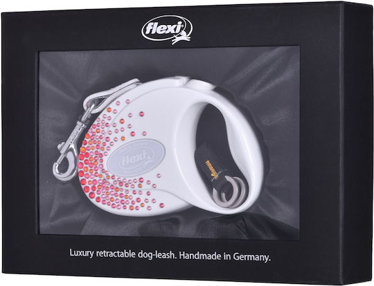 Flexi Hundeleine/Führleine Riemen in Weiß Farbe bis zu 12kg
