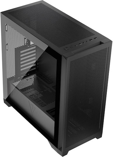 Modecom Volcano Expanse S Gaming Midi Tower Κουτί Υπολογιστή με Πλαϊνό Παράθυρο Μαύρο