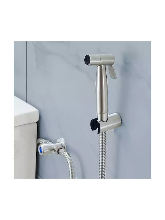 Uncle George Wall Mounted Bidet Set Silver