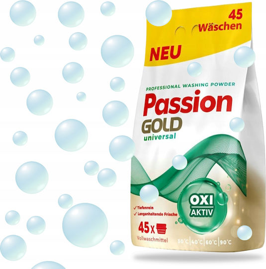 Passion Gold Απορρυπαντικό Ρούχων σε Σκόνη 2.7kg (45 Μεζούρες)