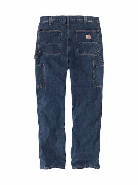 Ανδρικό Παντελόνι Τζιν Loose Fit Navy Μπλε
