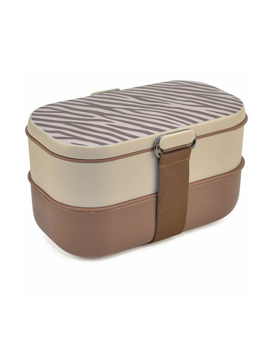 Iris Barcelona Lunchbox Kunststoff Braun 1350ml 1Stück