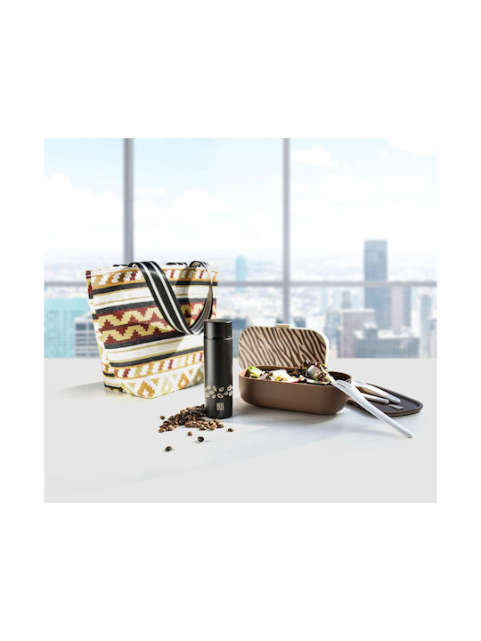 Iris Barcelona Lunchbox Kunststoff Braun 1350ml 1Stück