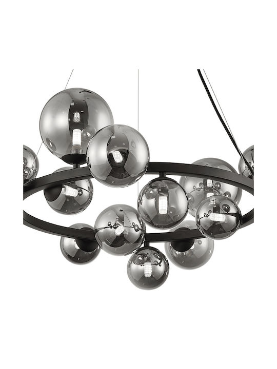 Milagro Pendant Chandelier for 14 Bulbs G9 Black