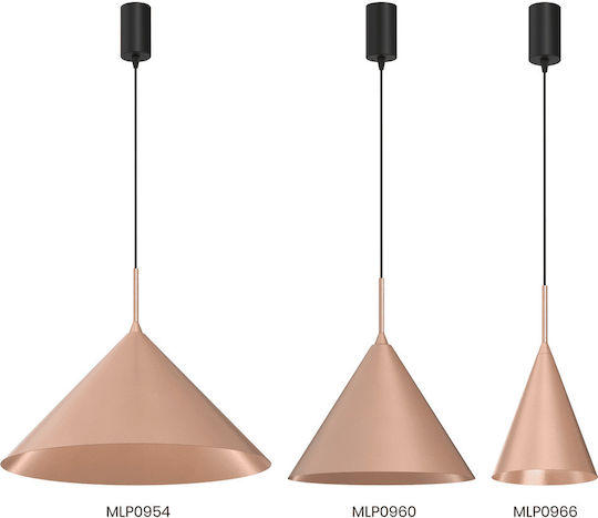 Eko Light Lustră Roz 32cm.