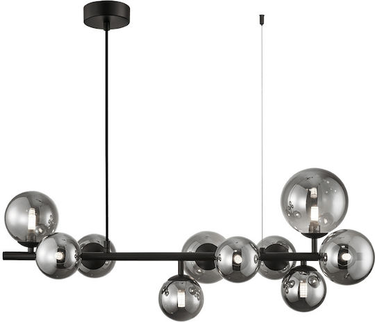 Eko Light Κρεμαστό Φωτιστικό Μαύρο για 10 Λαμπτήρες G9 80εκ.