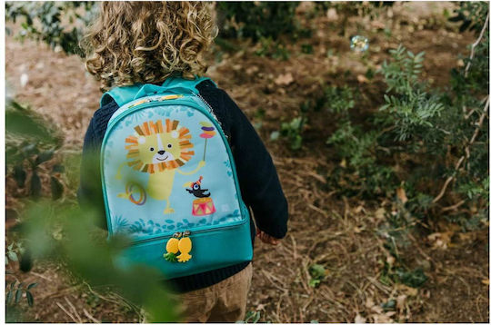 Insulated Lunch Bag 5L Kids Blue Funny Jungle Snack Rico