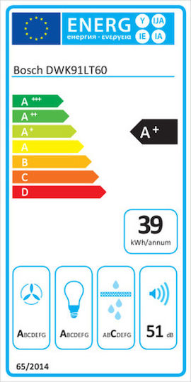 Bosch Șemineu Hotă 89cm Negru