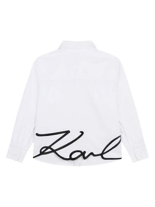 Karl Lagerfeld Kids Shirt White