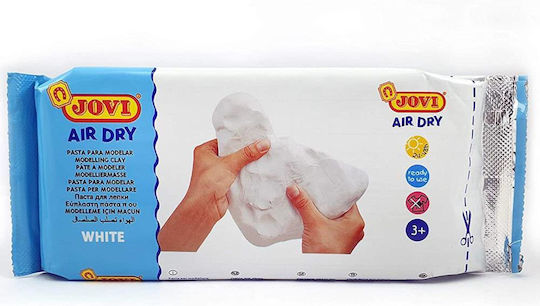 Jovi Air Dry Modelling Clay Bar Λευκός Πηλός 500gr