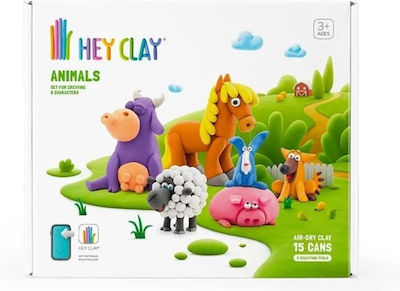 Hey Clay Animals Kinder Ton Mehrfarbigs