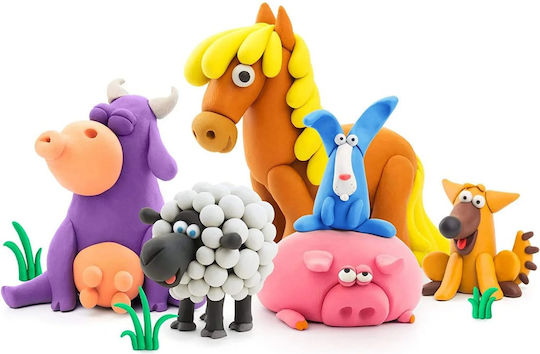 Hey Clay Animals Παιδικός Πηλός Πολύχρωμος