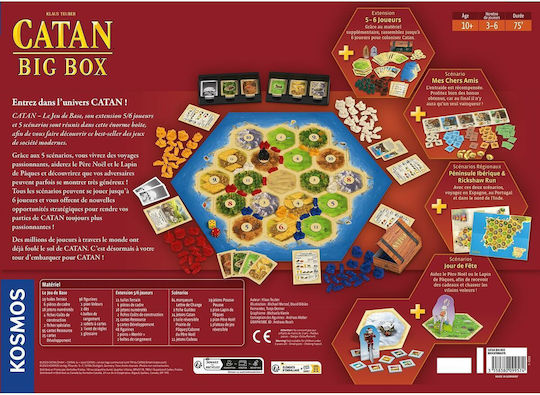 Board Game Catan Big Box for 3-6 Players 10+ Years Old (FR) Asmodee