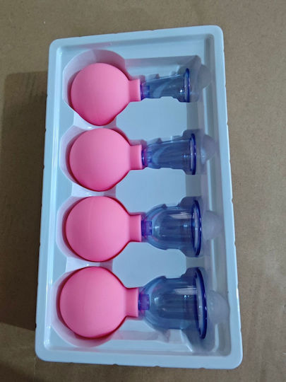 Therapeutic Device with Silicone Suction Cups against Cellulite and Wrinkles 4pcs